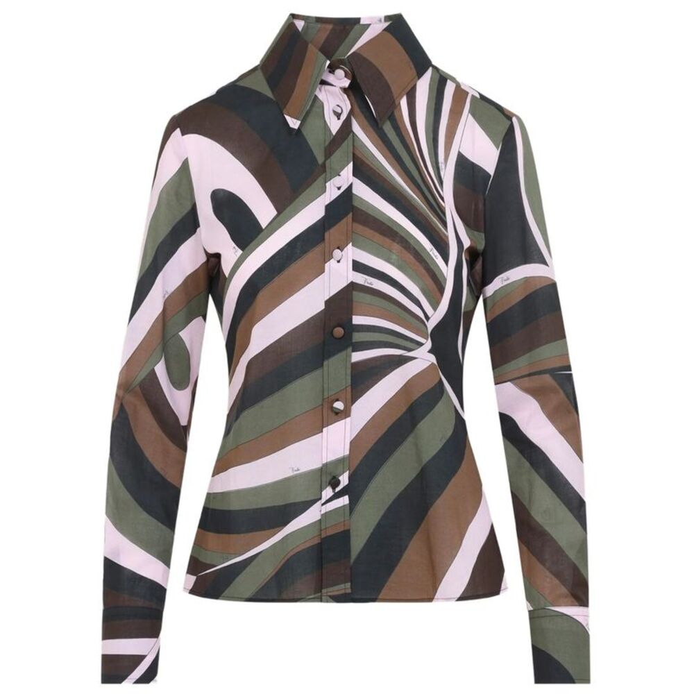 Camicia In Mussola Di Cotone In Stampa Iride Women